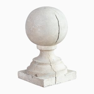 Large Antique Wooden Finial, 1880