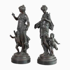 Antique Spelters, 1900, Set of 2