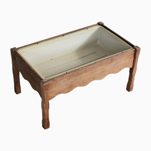 Brutalist Danish Oak Planter from Henning Kjærnulf, 1960s