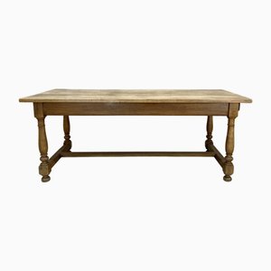 Table de Salle à Manger de Ferme en Noyer, France, 1950s