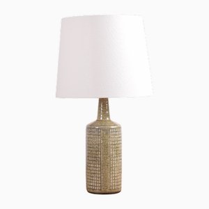 Lampada da tavolo moderna Palshus con motivo a griglia e paralume, Danimarca, anni '60