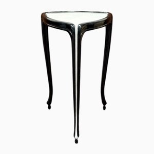 Black Side Table with Ray Skin Inlay