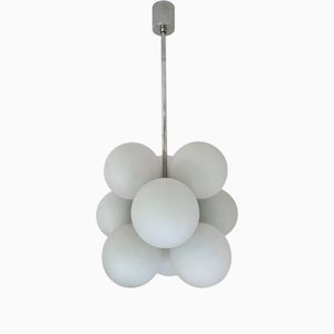 Space Age Sputnik Chandelier with Eight Glass Globes, 1960s
