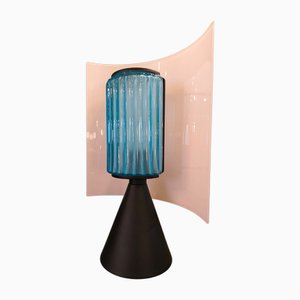 Lamp with Glass Fan, 1980s
