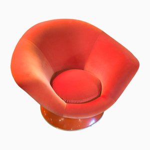 Round Orange Armchair, 1970s
