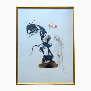 Salvador Dali, Ödipus und Sphynx, 1963, Radierung, gerahmt