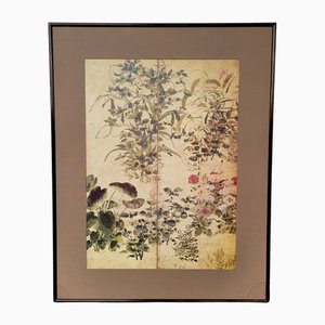 Tawaraya Sōtatsu, Fragment of Summer and Autumn Flowers, 1800er, Papier, Gerahmt