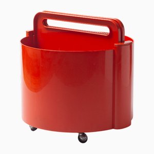 Space Age Bar Cart Table attributed to Livia Castelli, 1970s