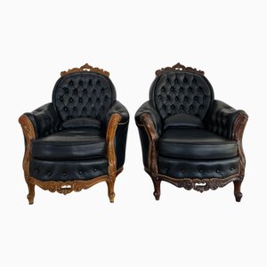 Victorian Library Chairs, 1960s, Set of 2