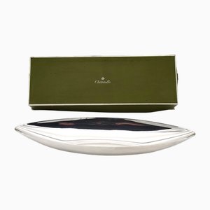 Silver-Plated Bowl with Box by Lino Sabattini and Christopher Gallia for Christofle, 1970s