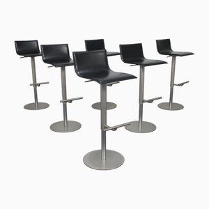 S24 Thin Swivel Bar Stools by Karri Monni for Lapalma, Italy, 2004, Set of 6