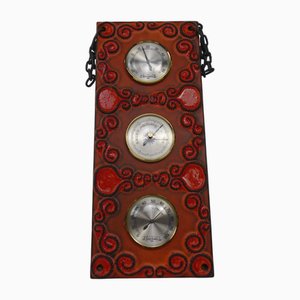Ceramic Wall Weather Station, Germany, 1970s