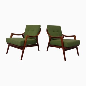 Danish Filigree Teak Armchairs, 1960s, Set of 2