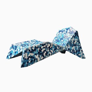 Blaue Alex Chaiselongue von Alessandro Mendini für ecopixel