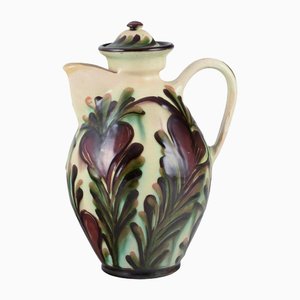 Ceramic Chocolate Jug with Polychrome Glaze from Kähler, Denmark, 1930s