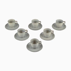 Colombia Coffee Cups in Stoneware from Bing & Grøndahl, 1970s, Set of 12