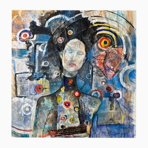 Keti Tedoradze, Dream, 2024, Acryl und Mixed Media auf Papier