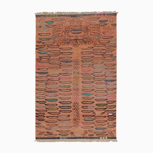 Klassischer Tiger Teppich in Peach Ground mit mehrfarbigem Akzent von Rug&Kilim