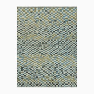 Tappeto color crema con motivo pixelato astratto di Rug&Kilim