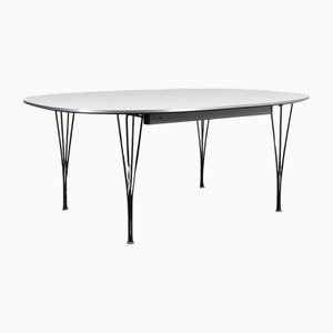 Super Elipse Extendable Dining Table attributed to Piet Hein for Fritz Hansen