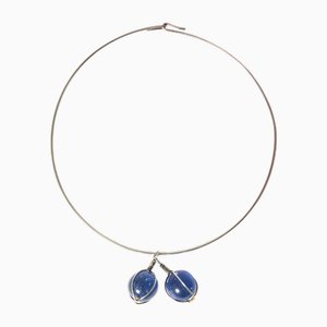 Silver and Marbles Neck Ring from Bent Knudsen, 1950s