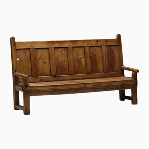 19th Century Rustic Folk Workbench, France