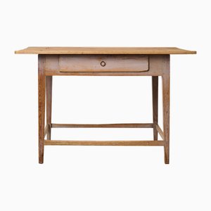 Antique Swedish Country House Table with Drawer