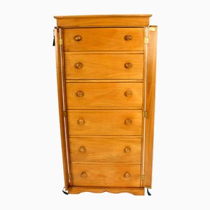 Late 20 Century Birch Wood Wellington Chest