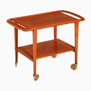 Mid-Century Teak 2-Tier Serving Trolley by Niels O. Møller for J. L. Møllers, 1960s