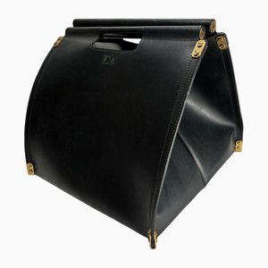 Sacco Dimensionefuoco in pelle e ottone di Afra & Tobia Scarpa, Italia, anni '80