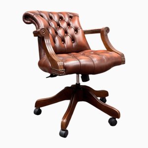 Classic English Chesterfield President Chair