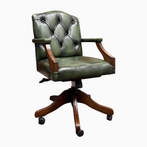 English Green Chesterfield President Chair