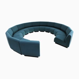 Large Vintage Round Modular Sofa by Don Chadwick for Herman Miller, 1990s, Set of 14