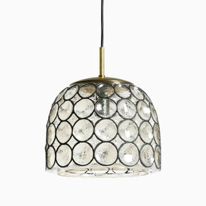Vintage Glass Pendant Lamp from Limburg, 1960s