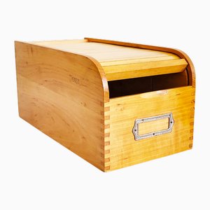 Mid-Century Wooden Archival Box, 1950s