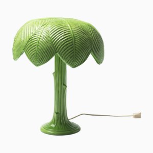 Lampada in ceramica a forma di palma attribuita a Tommaso Barbi