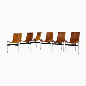 Model 3LC T Chairs by William Katavolos for Laverne International, 1952, Set of 6