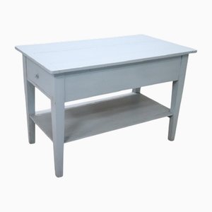 Worktable in Blue Lacquered Fir