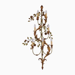 Große italienische Pflanzen Wandlampe, 1970er