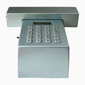 Niederländisches Silbernes Vintage Kubus Telefon von Jan des Bouvrie für Primafoon, 1980er