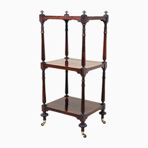 Pequeño Regency Rosewood Whatnot, 1825