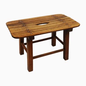 Antique Wooden Stool, 19th Century