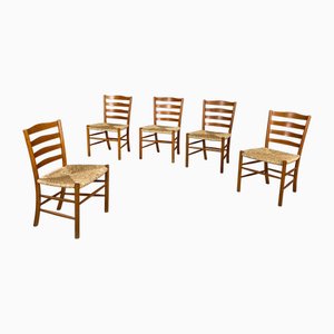 Sedie di Kaare Klint per Fritz Hansen, Danimarca, anni '60, set di 5