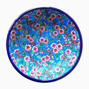 Enameled Ceramic Fruit Bowl from Longwy, 1920s