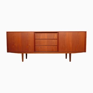Vintage Teak Sideboard with Sliding Doors, 1960s