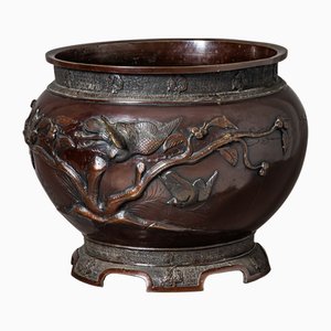 Japanese Meiji Bronze Jardinière