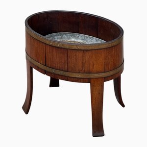 George III Walnut Brass-Bound Wine Cooler, 1790s