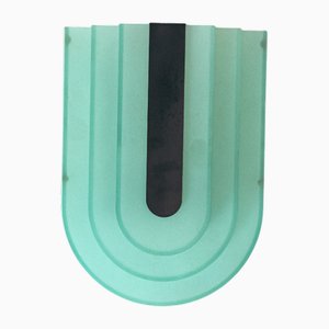 Art Deco Glass Shade Wall Lamp, 1970s