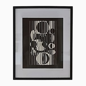Victor Vasarely, After Iaca, anni '50 / 1973, Serigrafia, con cornice