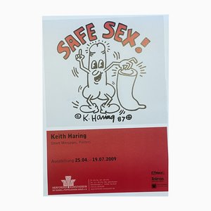 Keith Haring, Safe Sex!, 1987, carta